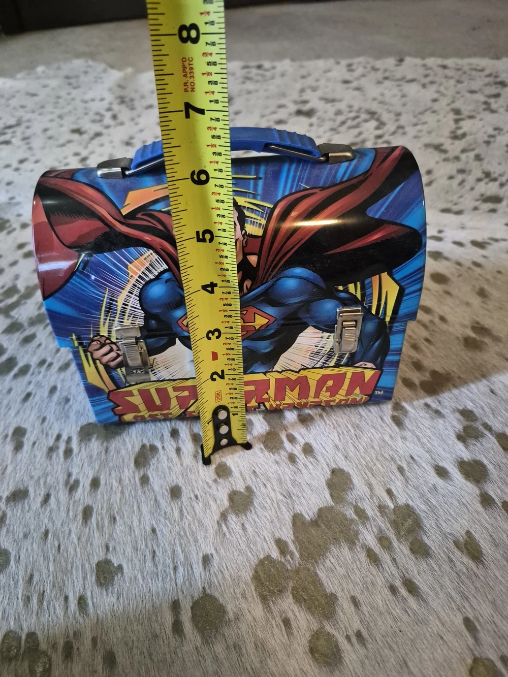 Superman Graphic Lunch Bag - Blue/Red Comic Design